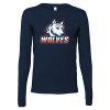 Thumbnail image for  Bella + Canvas Navy Jersey Cotton Long Sleeve T Shirt