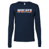Thumbnail image for  Bella + Canvas Navy Jersey Cotton Long Sleeve T Shirt