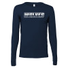 Thumbnail image for  Bella + Canvas Navy Jersey Cotton Long Sleeve T Shirt
