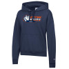 Thumbnail image for  Champion Womens Navy Powerblend Pullover Hood