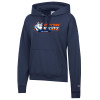 Thumbnail image for  Champion Womens Navy Powerblend Pullover Hood