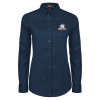 Thumbnail image for  Womens Navy Twill Button Down Long Sleeve 