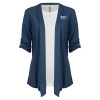Thumbnail image for  Womens Navy Drape Front Cardigan Sweater 