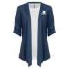 Thumbnail image for  Womens Navy Drape Front Cardigan Sweater 
