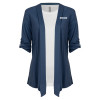 Thumbnail image for  Womens Navy Drape Front Cardigan Sweater 
