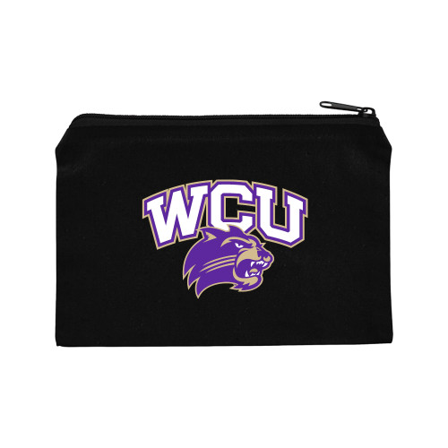  8oz. Black Cotton Travel Pouch - Primary Athletic Mark