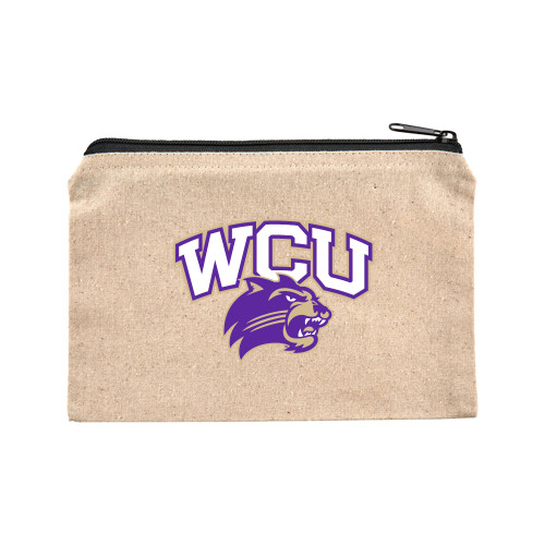  8oz. Natural Cotton Travel Pouch - Primary Athletic Mark