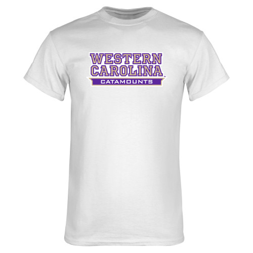  White T Shirt - Western Carolina Catamounts