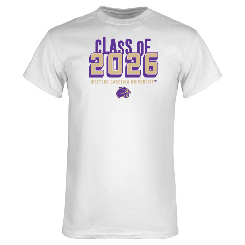  White T Shirt - Western Carolina University - CLASS OF 2026