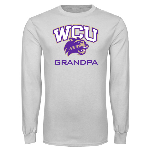  White Long Sleeve T Shirt - Grandpa