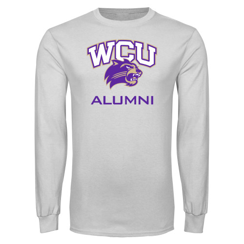  White Long Sleeve T Shirt - Alumni