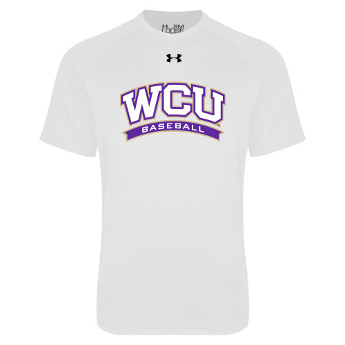  Under Armour White Tech Tee - WCU Baseball