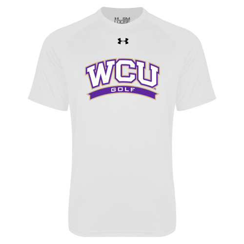  Under Armour White Tech Tee - WCU Golf