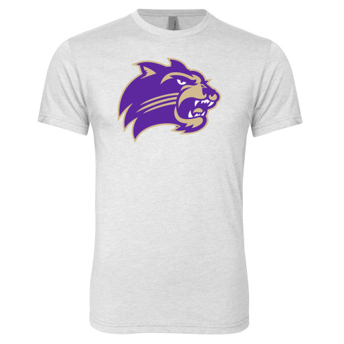  Next Level Heather White Triblend Tee - Catamount Head