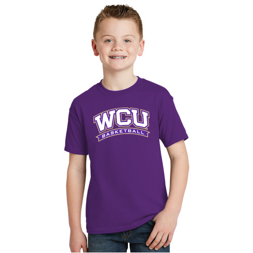  Youth Purple T Shirt - WCU Basketball
