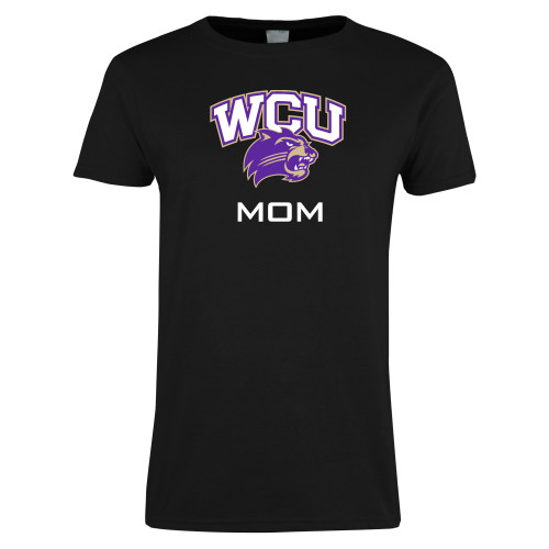  Womens Black Short Sleeve Tee - Mom