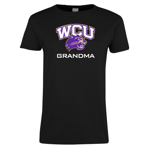  Womens Black Short Sleeve Tee - Grandma