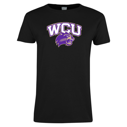  Womens Black Short Sleeve Tee - Primary Athletic Mark