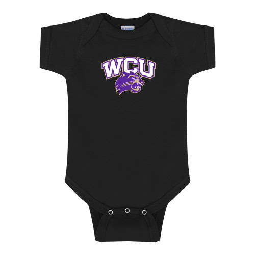  Black Infant Onesie - Primary Athletic Mark