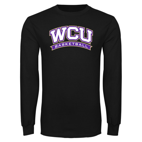  Black Long Sleeve T Shirt - WCU Basketball