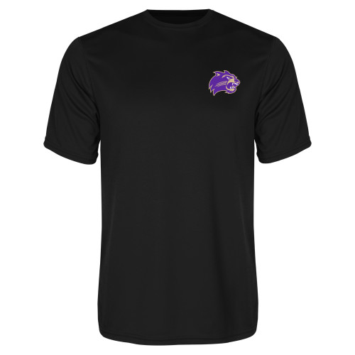  Black Performance Tee - Catamount Head