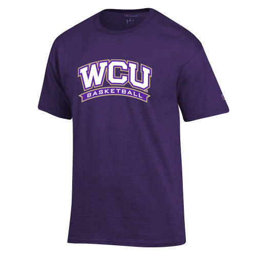  Champion Purple T Shirt - WCU Basketball