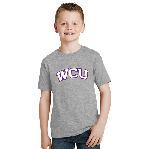  Youth Grey T Shirt - WCU Arched