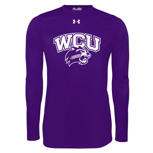  Under Armour Purple Long Sleeve Tech Tee - Primary Athletic Mark One Color