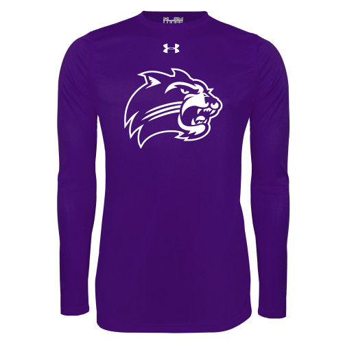  Under Armour Purple Long Sleeve Tech Tee - Catamount Head One Color