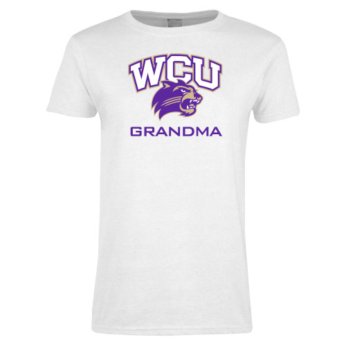  Womens White Short Sleeve Tee - Grandma