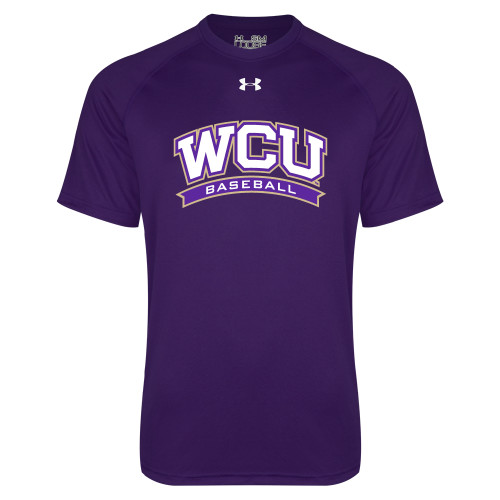  Under Armour Purple Tech Tee - WCU Baseball