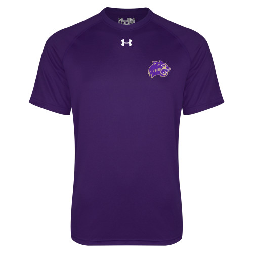  Under Armour Purple Tech Tee - Catamount Head
