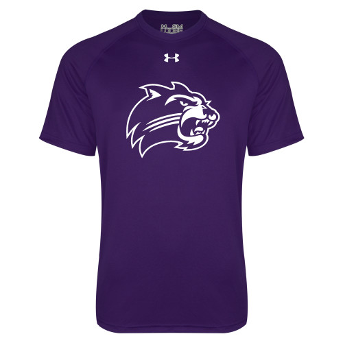 Under Armour Purple Tech Tee - Catamount Head One Color
