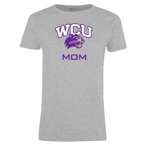 Womens Grey Short Sleeve Tee - Mom