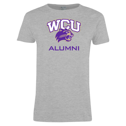  Womens Grey Short Sleeve Tee - Alumni