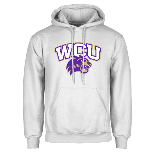  White Fleece Hoodie - Primary Athletic Mark
