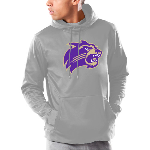  Under Armour Grey Armour Fleece Hoodie - Catamount Head