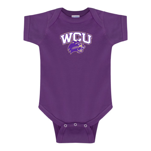  Purple Infant Onesie - Primary Athletic Mark