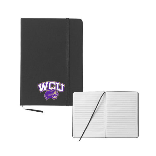  5x7 Black Hard Cover Journal - Primary Athletic Mark