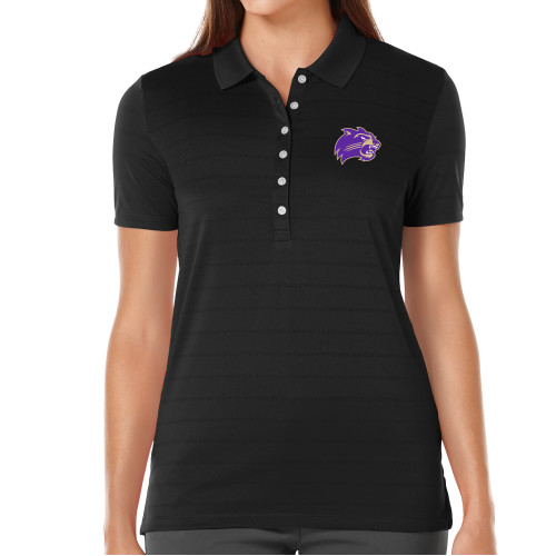  Callaway Womens Black Opti Vent Polo - Catamount Head