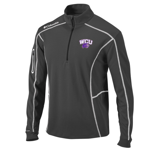  Columbia Charcoal Omni Wick Shotgun 1/4 Zip - Primary Athletic Mark