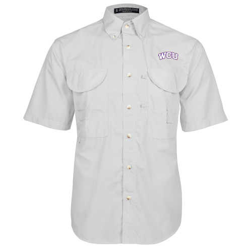  White Fishing Shirt Performance Short Sleeve - WCU Arched