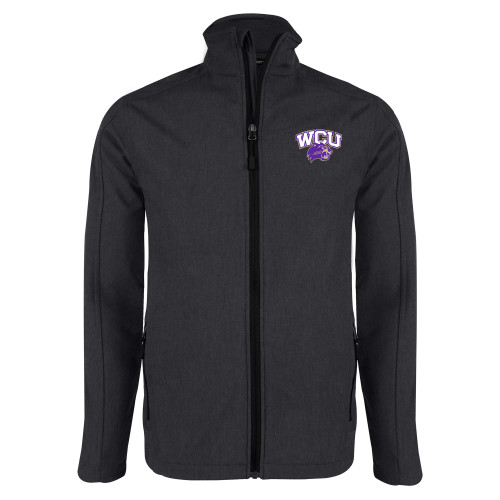  Charcoal Heather Softshell Jacket - Primary Athletic Mark