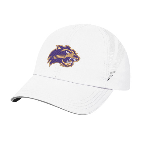  Womens White Performance Cap - Catamount Head
