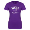 Thumbnail image for  Next Level Womens Purple Boyfriend Tee