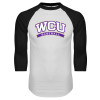 Thumbnail image for  White/Black Raglan Baseball T Shirt