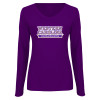 Thumbnail image for  Womens Purple Long Sleeve V Neck Tee 
