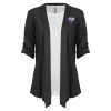 Thumbnail image for  Womens Grey Drape Front Cardigan Sweater