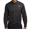 Thumbnail image for  Black Twill Button Down Long Sleeve