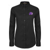 Thumbnail image for  Womens Black Twill Button Down Long Sleeve 